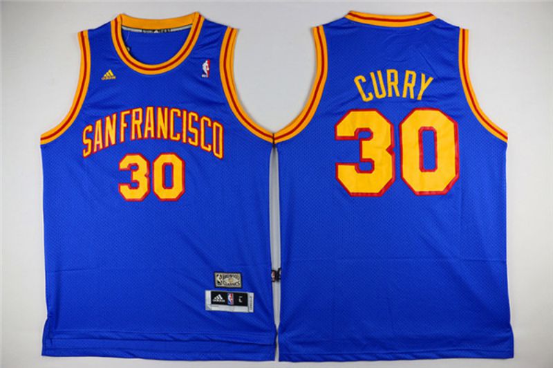 Men Golden States Warriors #30 Curry Blue Throwback NBA Jerseys->philadelphia 76ers->NBA Jersey